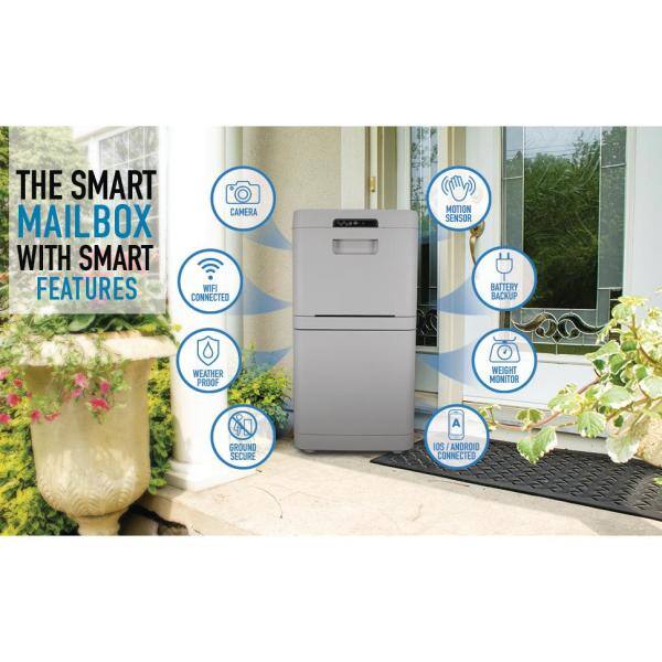 Danby Gray Floor Mount Smart Parcel Security Mailbox DPG37G