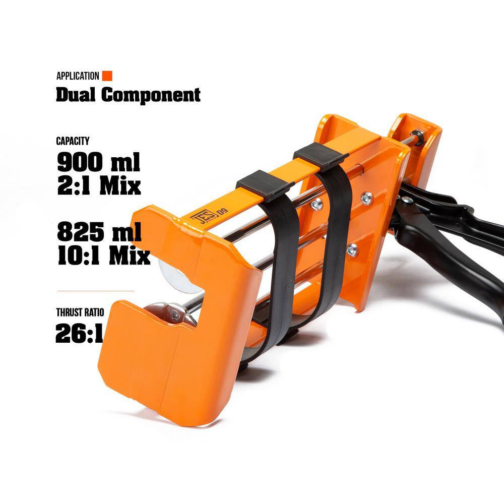 JES 900 ml (2:1) 26:1 High Thrust Dual Component Cartridge Gun D9