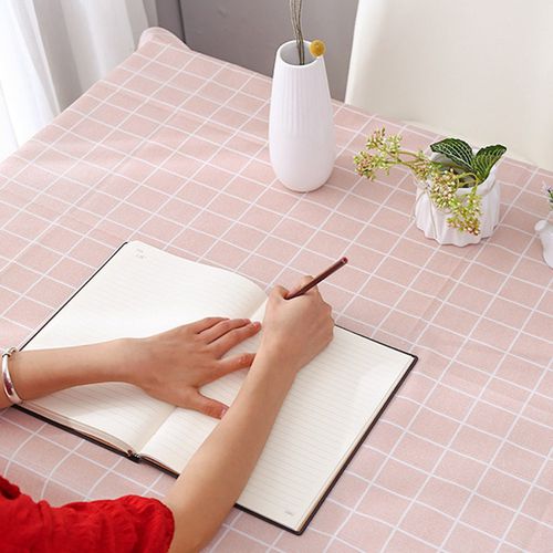 AkoaDa Four-color Tablecloth PVC Rectangle Table Cloth Oil-Proof Waterproof Wrinkle Free Durable Table Cover for Decorative Kitchen Party Buffet Picnic Desk Plaid Cloth