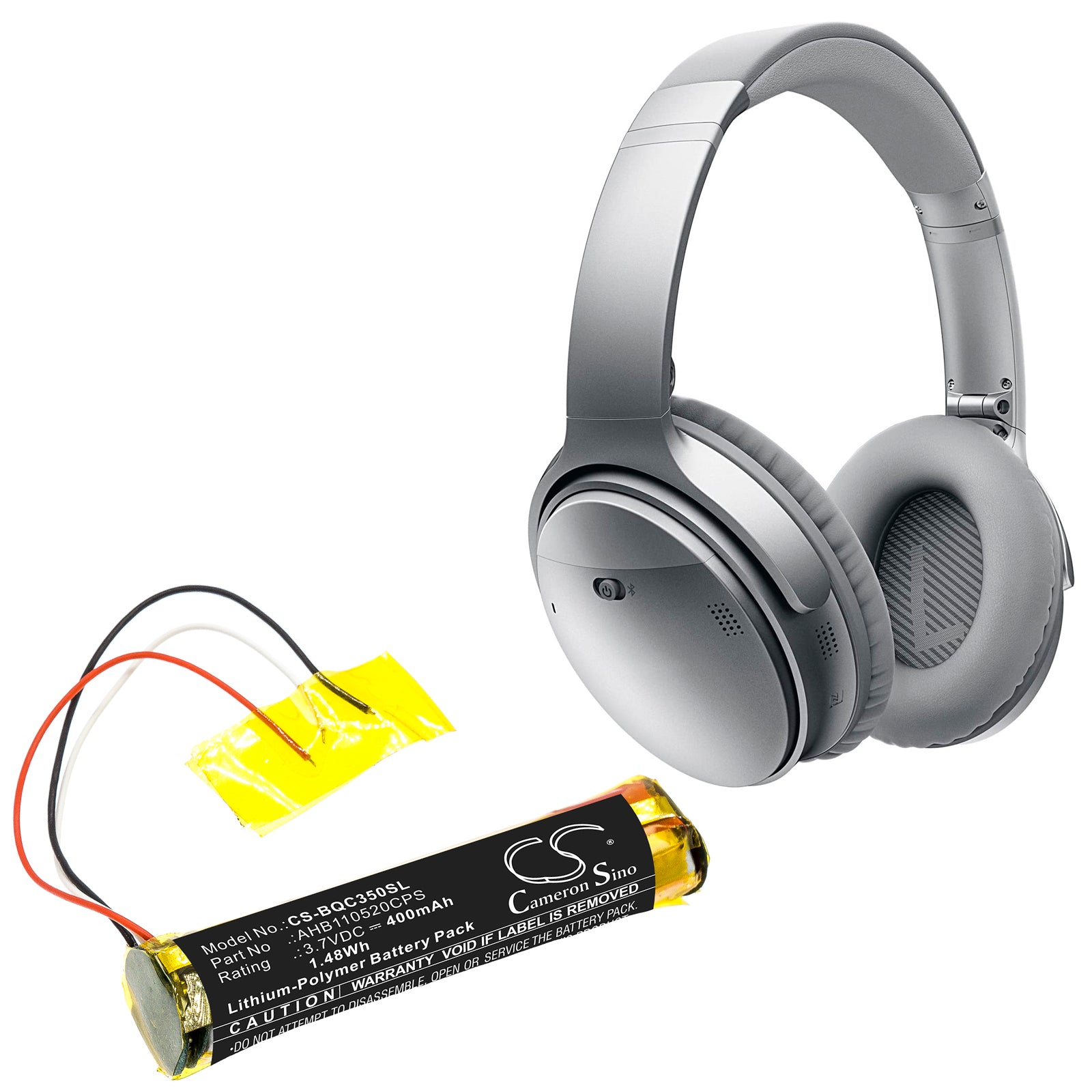  419811 QC35 Quietcomfort 35 Replacement Battery BatteryClerkcom Wireless Headset