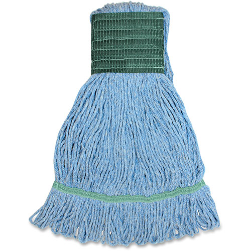 Genuine Joe Synthetic Blend Wide Band Loop Mop | 16oz.， Blue | GJOMBL5BEA