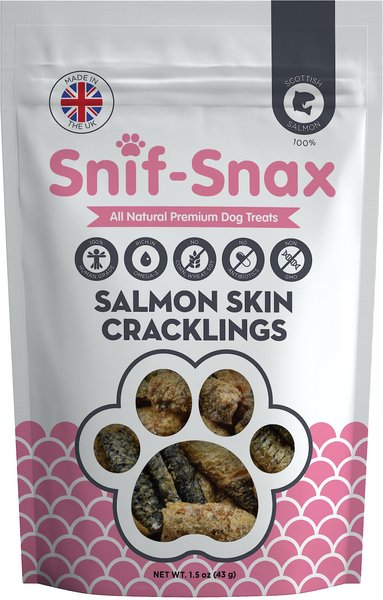 Snif-Snax Smoked Salmon Skin Cracklings Dog Treats