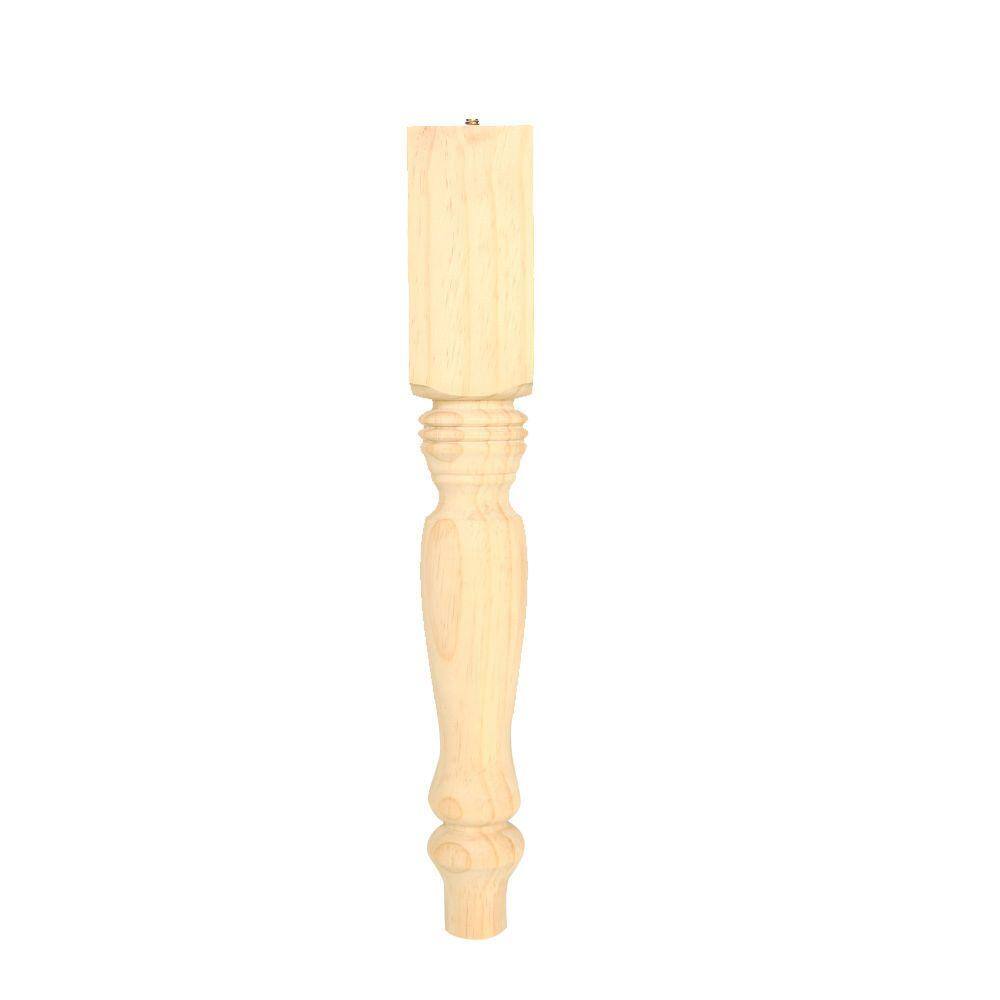 Kelleher 2-14 in. x 2-14 in. x 29 in. Pine Table Leg IM2921-4