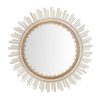 Home Decorators Collection Medium Sunburst Gold Modern Accent Mirror (31 in. Diameter) DC18-12935 R