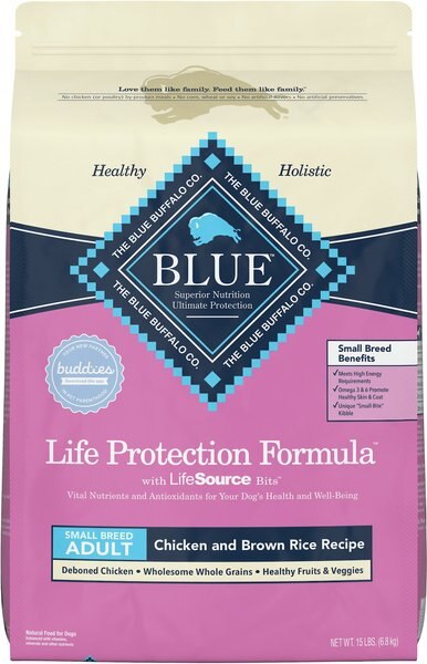 Blue Buffalo Life Protection Formula Small Breed Adult Chicken and Brown Rice Recipe Dry Dog Food