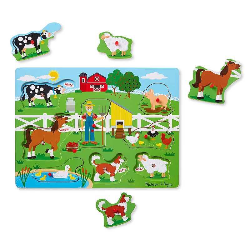 Melissa and Doug Old MacDonald's Farm Sound Puzzle