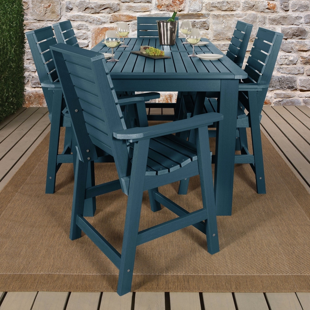 Weatherly 7 piece Outdoor Dining Set   42\