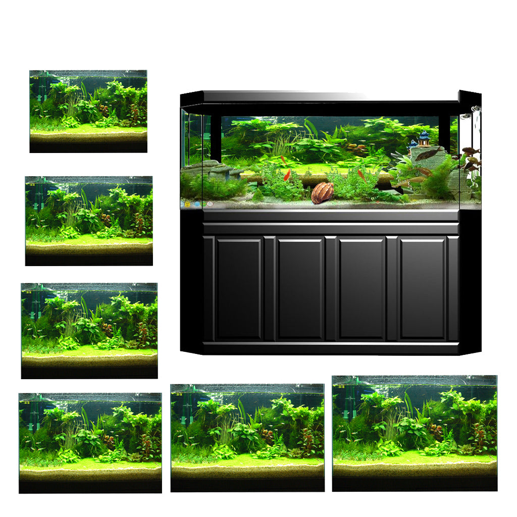 Attractive 3D Plants Image Aquarium Background Poster/Fish Tank Landscape - 61x30cm