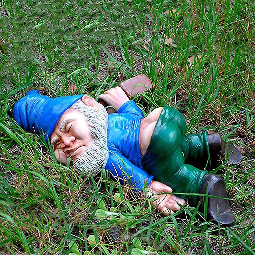 Drunk Dwarves Sleeping On The Ground Garden Statues Sculptures Outdoor Ornament Crafts