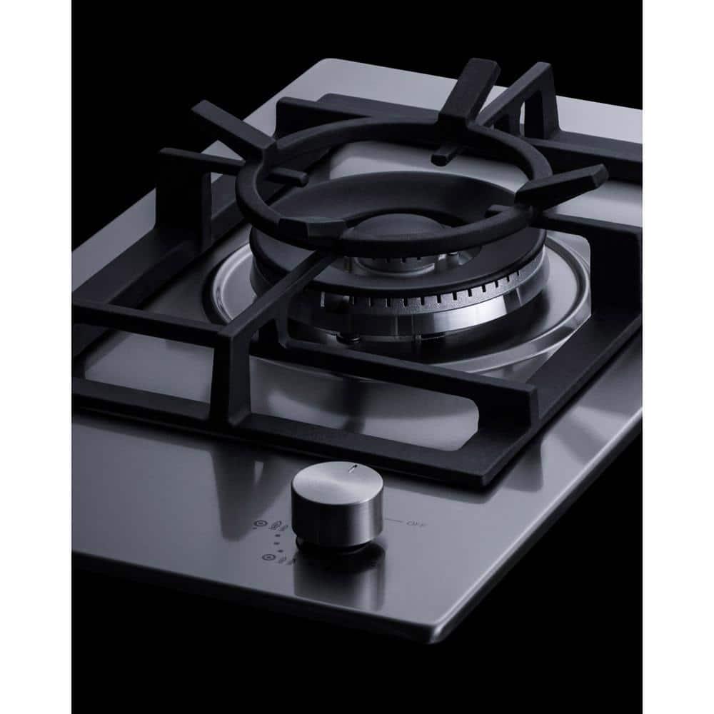 Summit Appliance 12 in Gas Cooktop in Stainless Steel with 1Burner