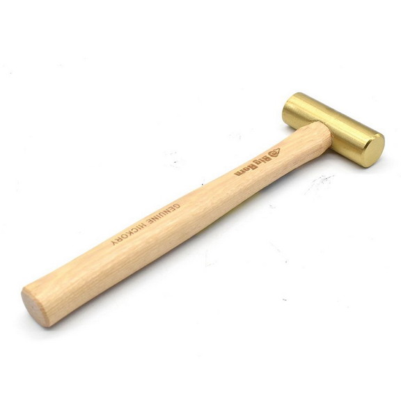 Big Horn 15124 1 LBs Brass Hammer with Hickory Han...