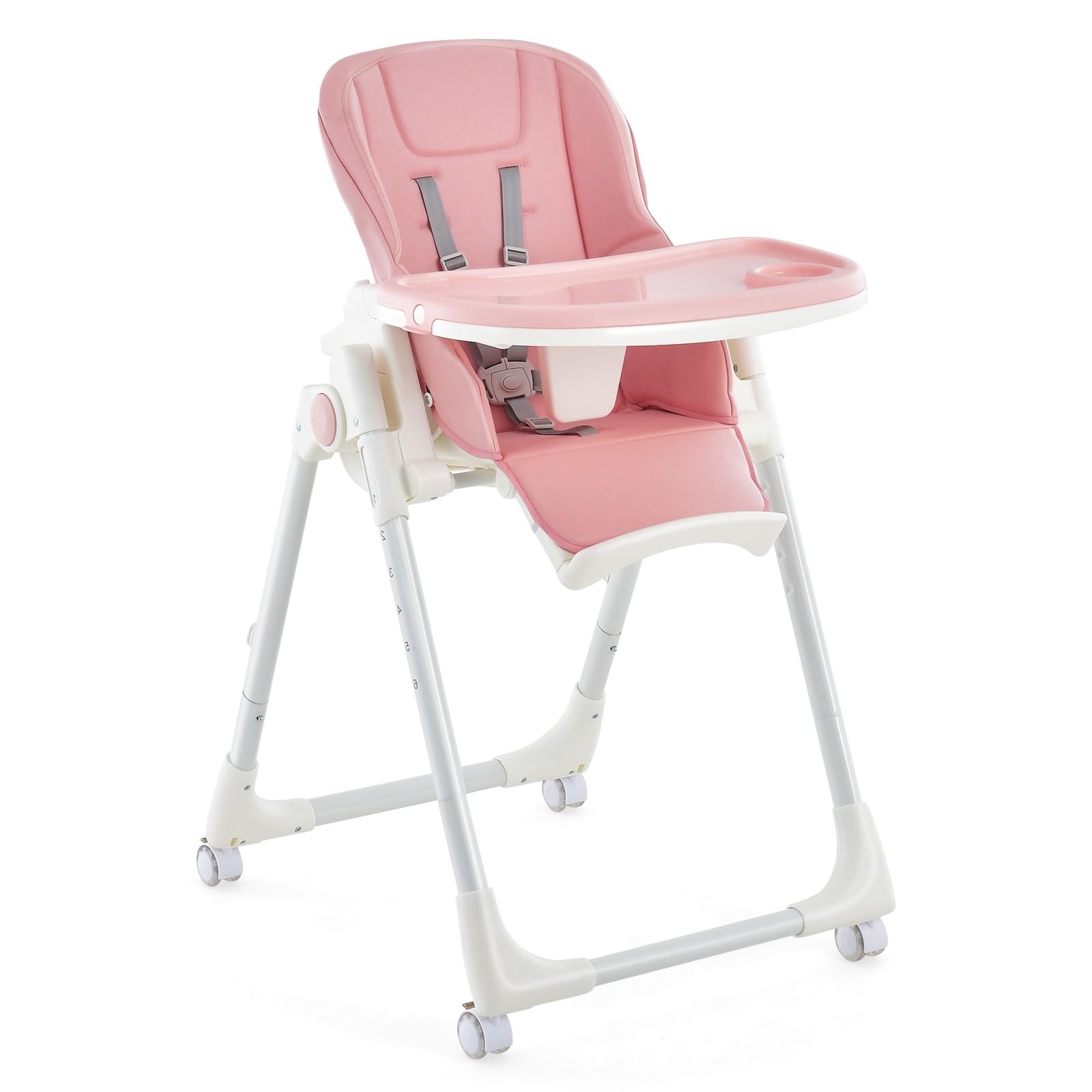 Costzon High Chair for Babies & Toddlers, Foldable Highchair