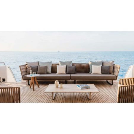 BITTA SOFA BELA ROPE CANAPE 3PL ALU LEGS + COUSSINS ASSISE