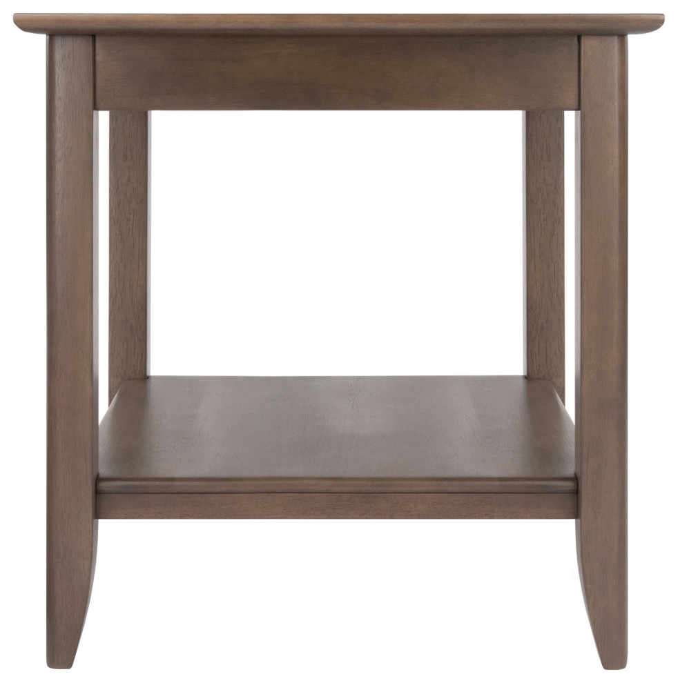 Santino Accent Table  Oyster Gray   Transitional   Side Tables And End Tables   by Kolibri Decor  Houzz