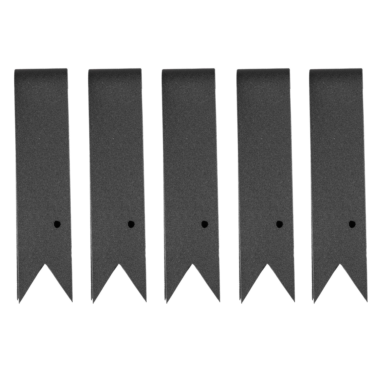 VEVOR 8" x 40" Garden Steel Landscape Edging 6pcs Metal Garden Border Edging Steel Lawn Edging, Black