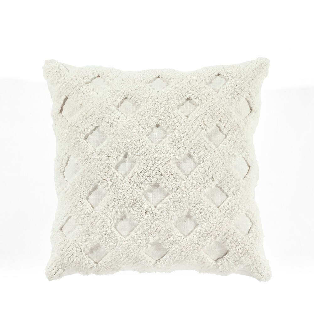 Lush Decor Tufted Diagonal Decorative Pillow Cover