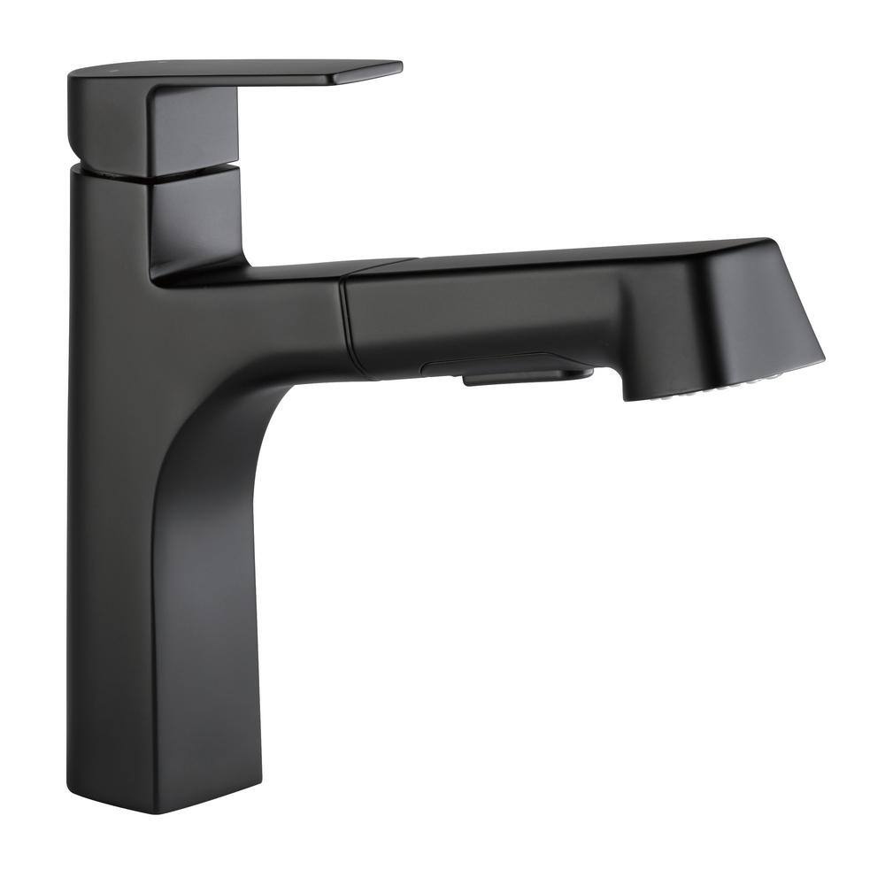 Peerless Xander Single-Handle Pull-Out Sprayer Kitchen Faucet in Matte Black P6919LF-BL