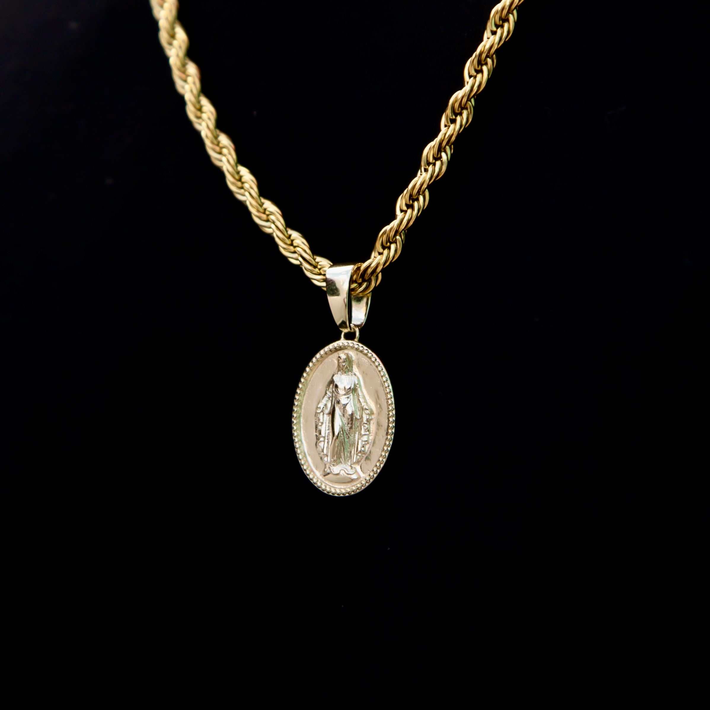 Micro Lady of Guadalupe Pendant