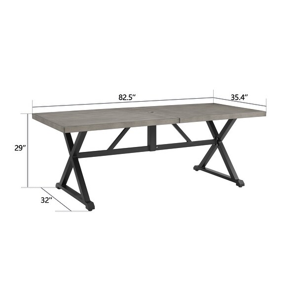 Patio Dining Table，Outdoor 82