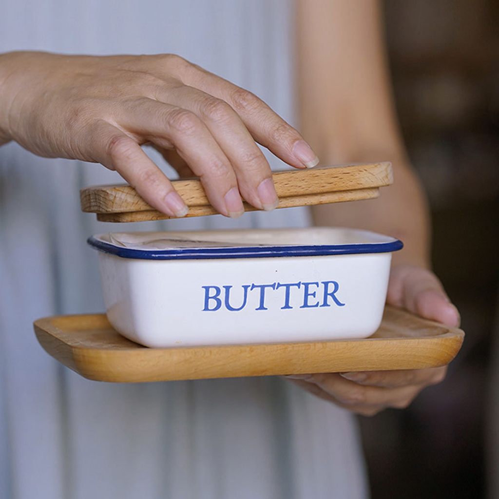 Butter to clean Holder Airtight Large for Refrigerator Kitchen Butter