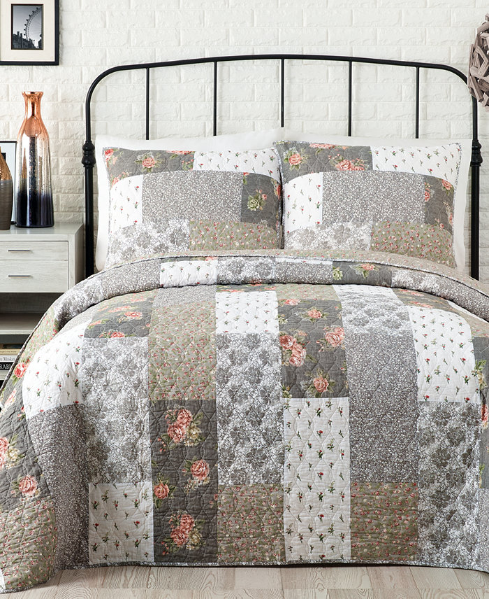 Jessica Simpson Floribunda Cotton Quilt  Full Queen