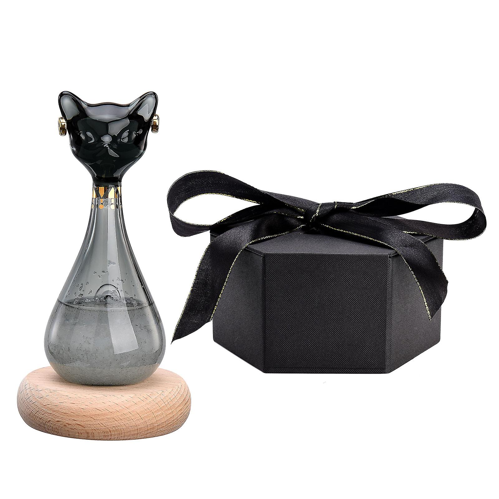 Weather Forecast Bottle Egyptian Cat Storm Bottle Decoration (high end Gift Box In Black)