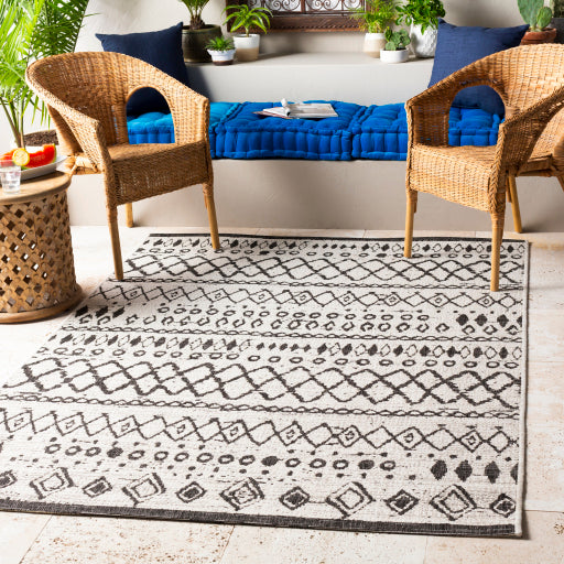 Eagean Indoor/Outdoor White Rug