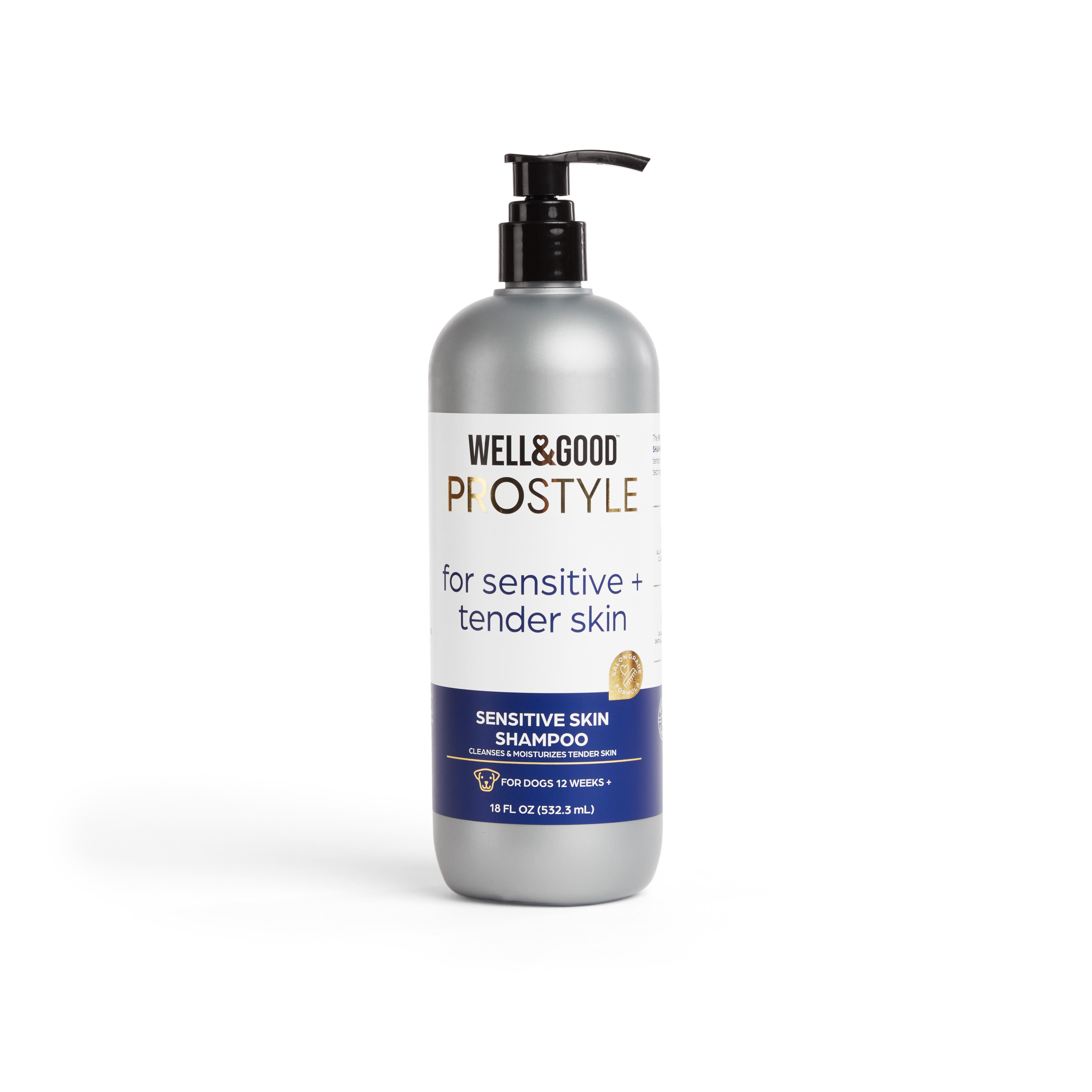 WELL  GOOD ProStyle Sensitive Skin Dog Shampoo， 18 fl. oz.