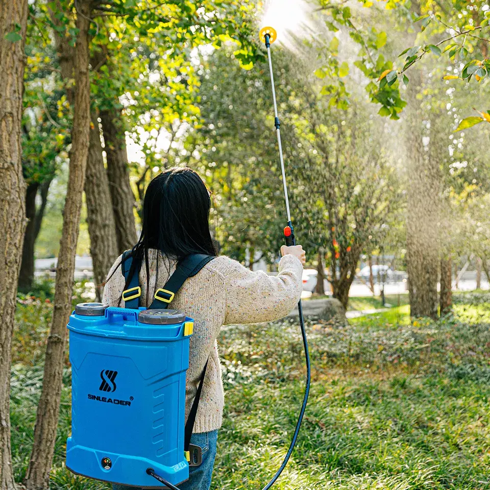 Sinleader 16L Blue PP Tank Agriculture Long Range Pesticide Electric Power Battery Knapsack Sprayers