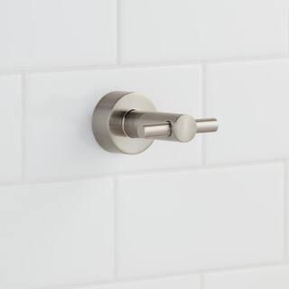 Glacier Bay Innburg Double Robe Hook in Brushed Nickel BD641000BN