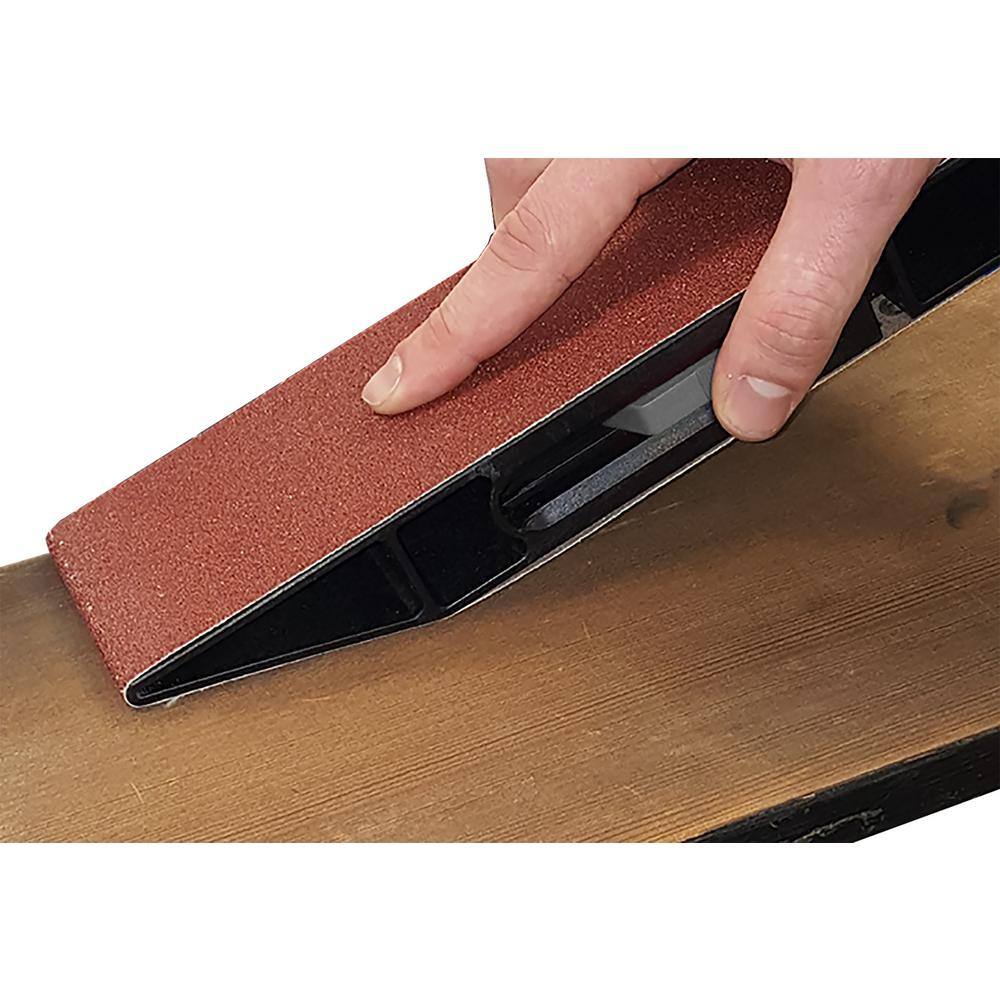 Milescraft 3 in. x 21 in. SandDevil3.0 Hand Sander with 80-Grit Sandpaper Belt 1605