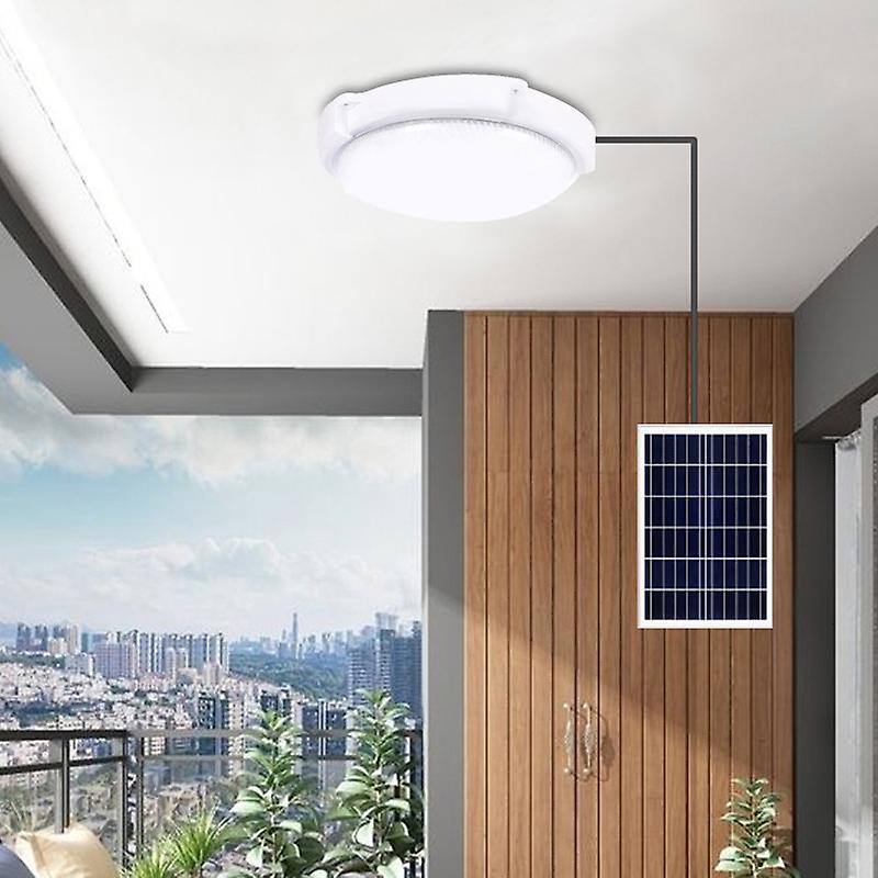 100/60w Outdoor Solar Ceiling Light Waterproof Aluminum Alloy Panel Solar-power Lamp With Line Corridor Light For Garden Decor