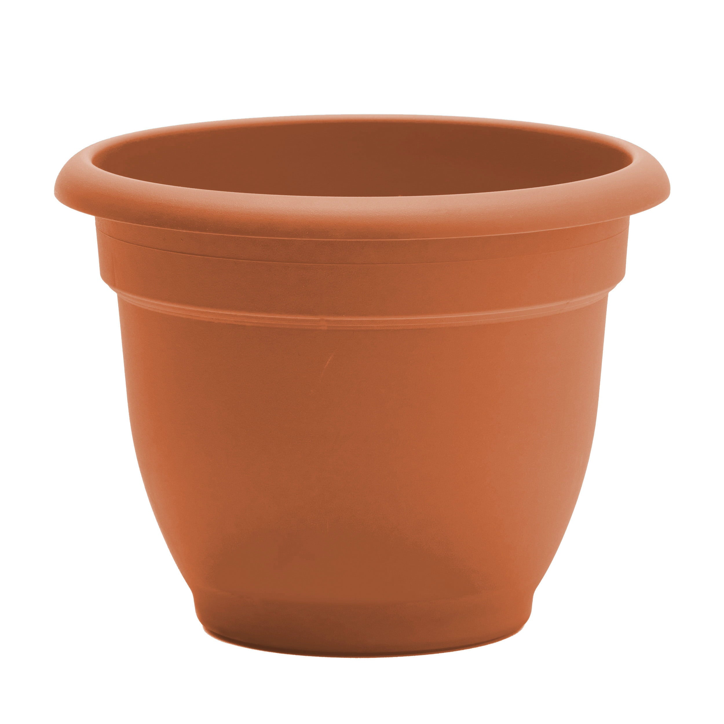 Bloem Ariana Self Watering Planter 17.75 x 13.75 Plastic Round Terracotta