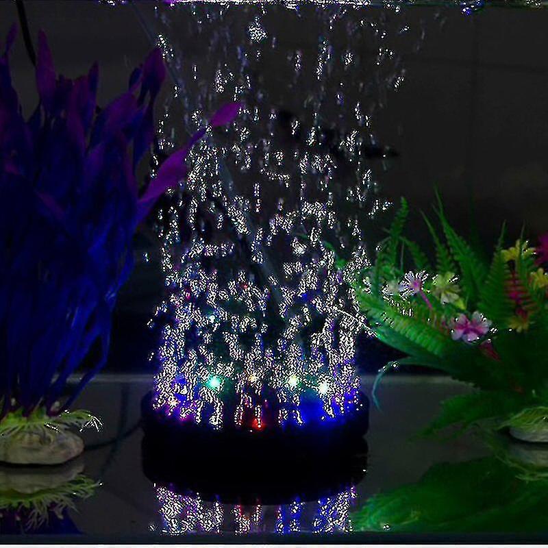 Aquarium Lighting Submersible Led Bubble Air Light Colorful Aquarium Decoration Fish Tank Bubbler La