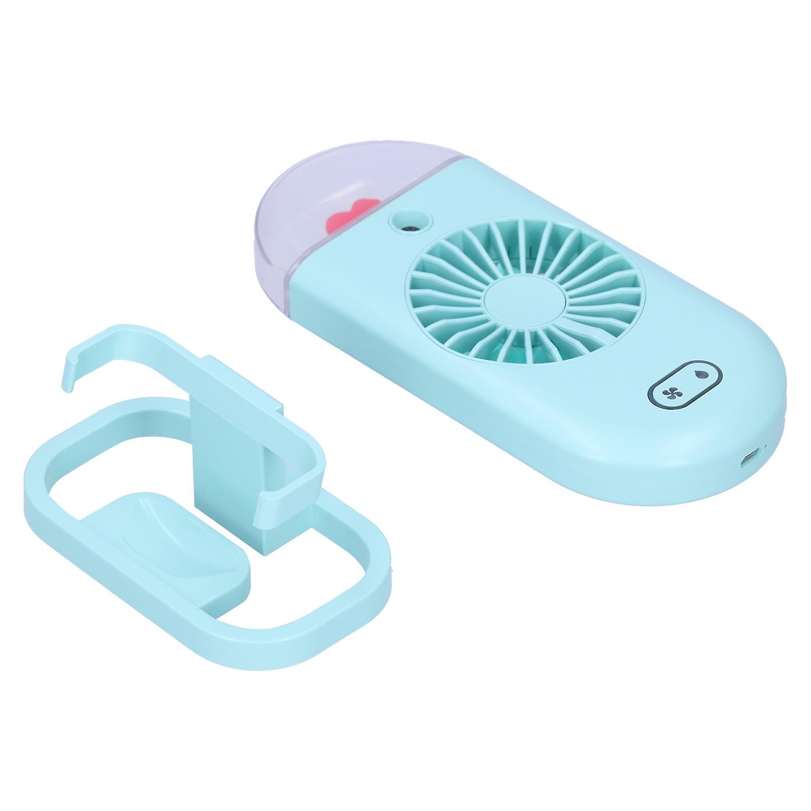 2in 1 Water Mist Fan USB Charging Mini Handheld Humidfiying Spray Fan for Home Office