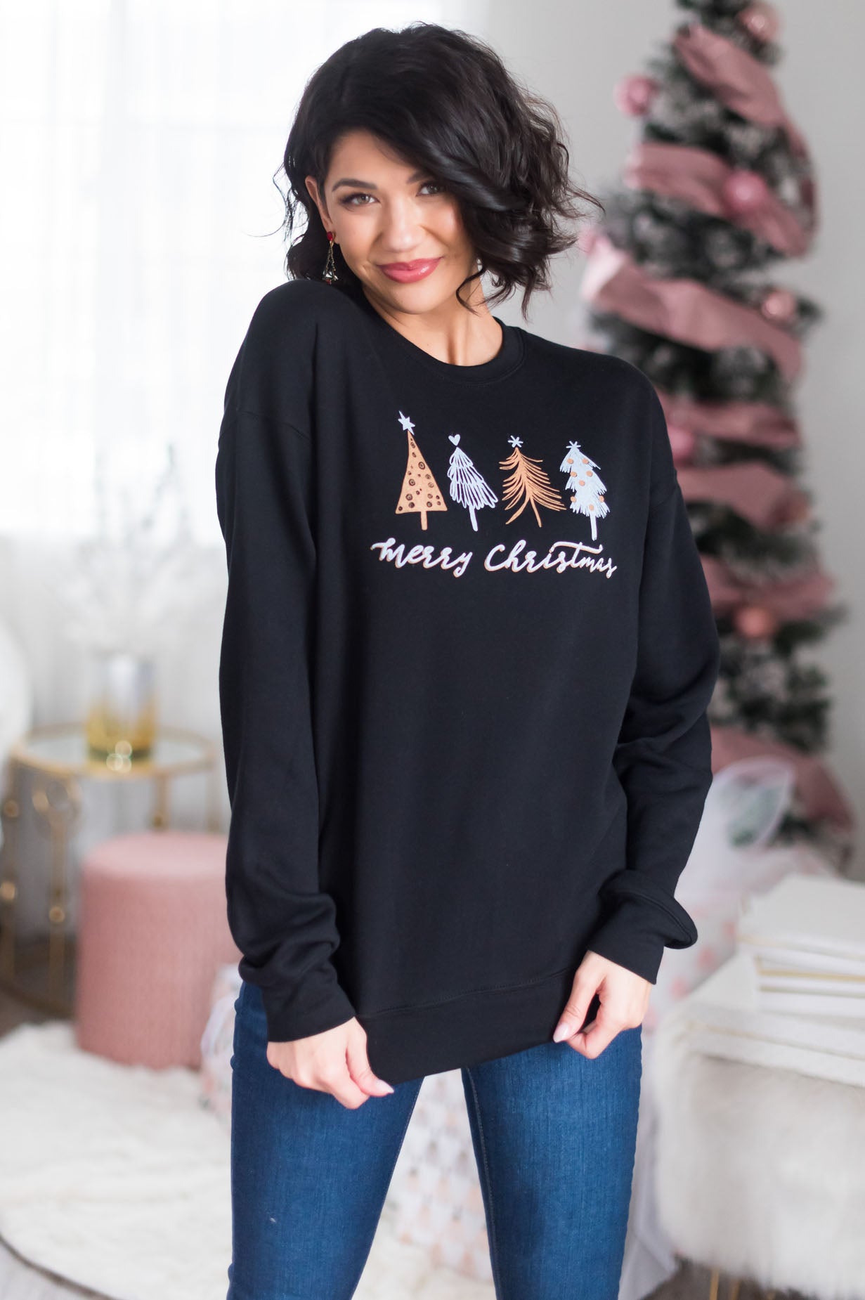 Oh Christmas Tree Modest Sweatshirt