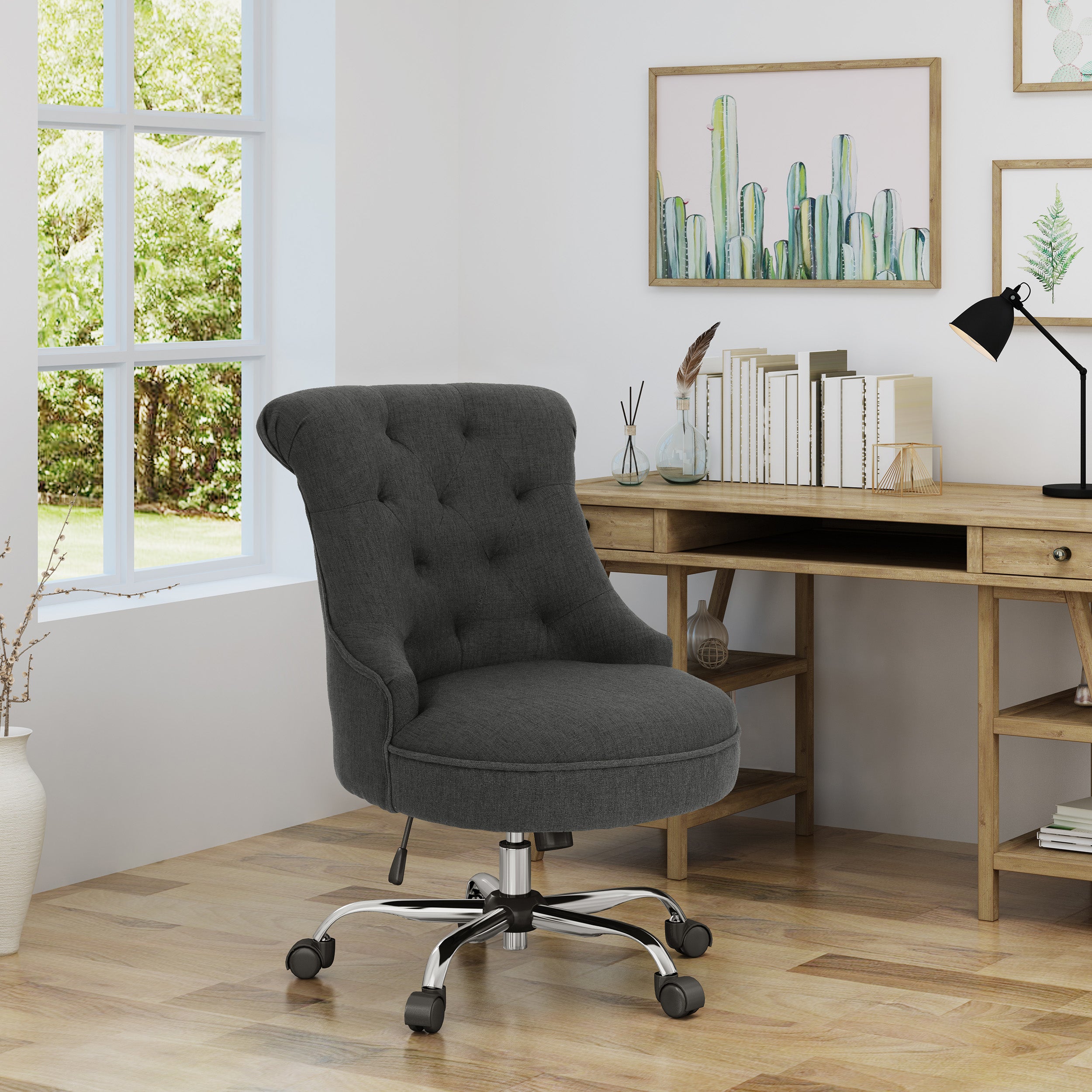 Tyesha Home Office Fabric Desk Chair