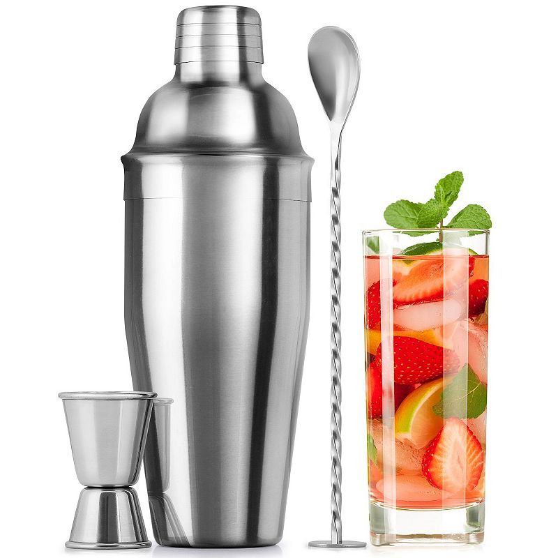 Cocktail Shaker with Built-in Strainer