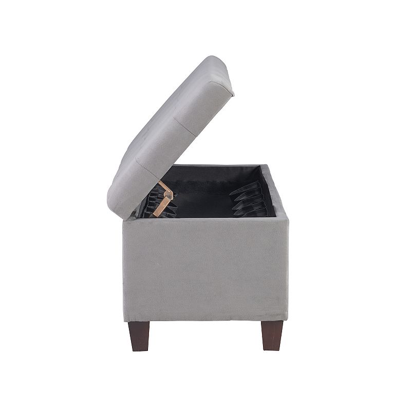 Linon Carmen Shoe Storage Ottoman