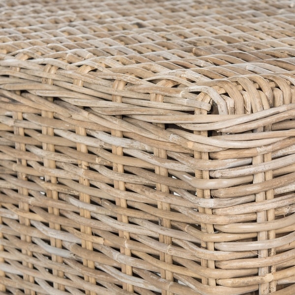 SAFAVIEH Persis Natural Rattan Table - 39.3