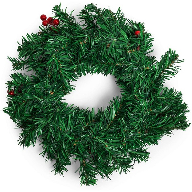 Christmas Wreath Artificial Pine Front Door Ornament Decoration