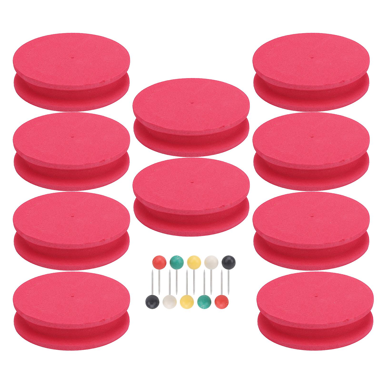 10pcs Fishing Line Storage Foam Spools Winding Board Tool Fishing Tackle Accessory Red