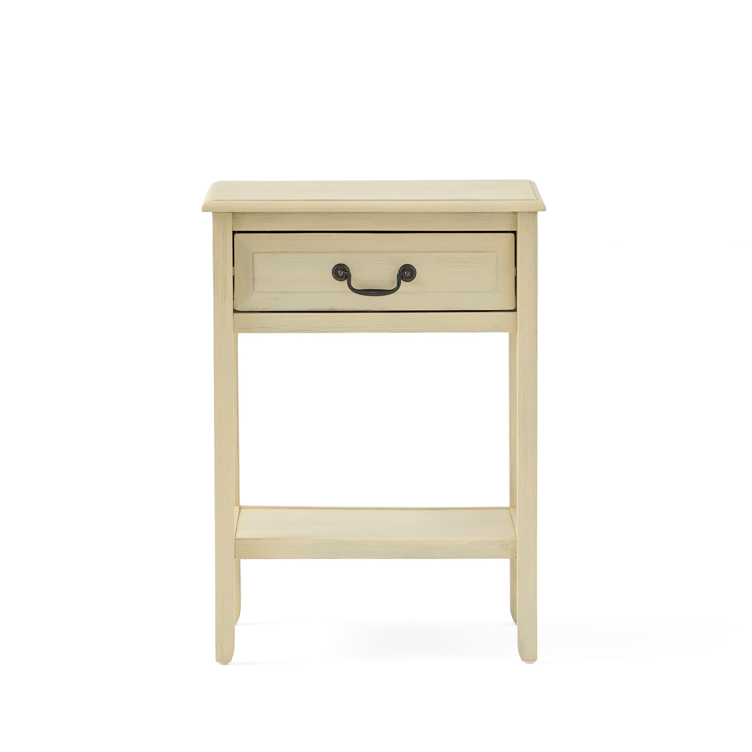 Noah Weathered Wood Top Drawer Accent Table