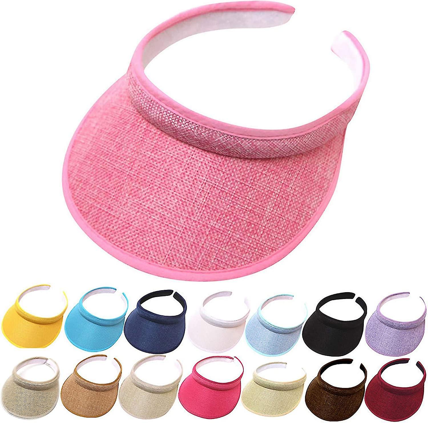 Wide Brim Sun Hats Womens Visors Hats Sun Uv Spf 50+ Outdoor Traveling B