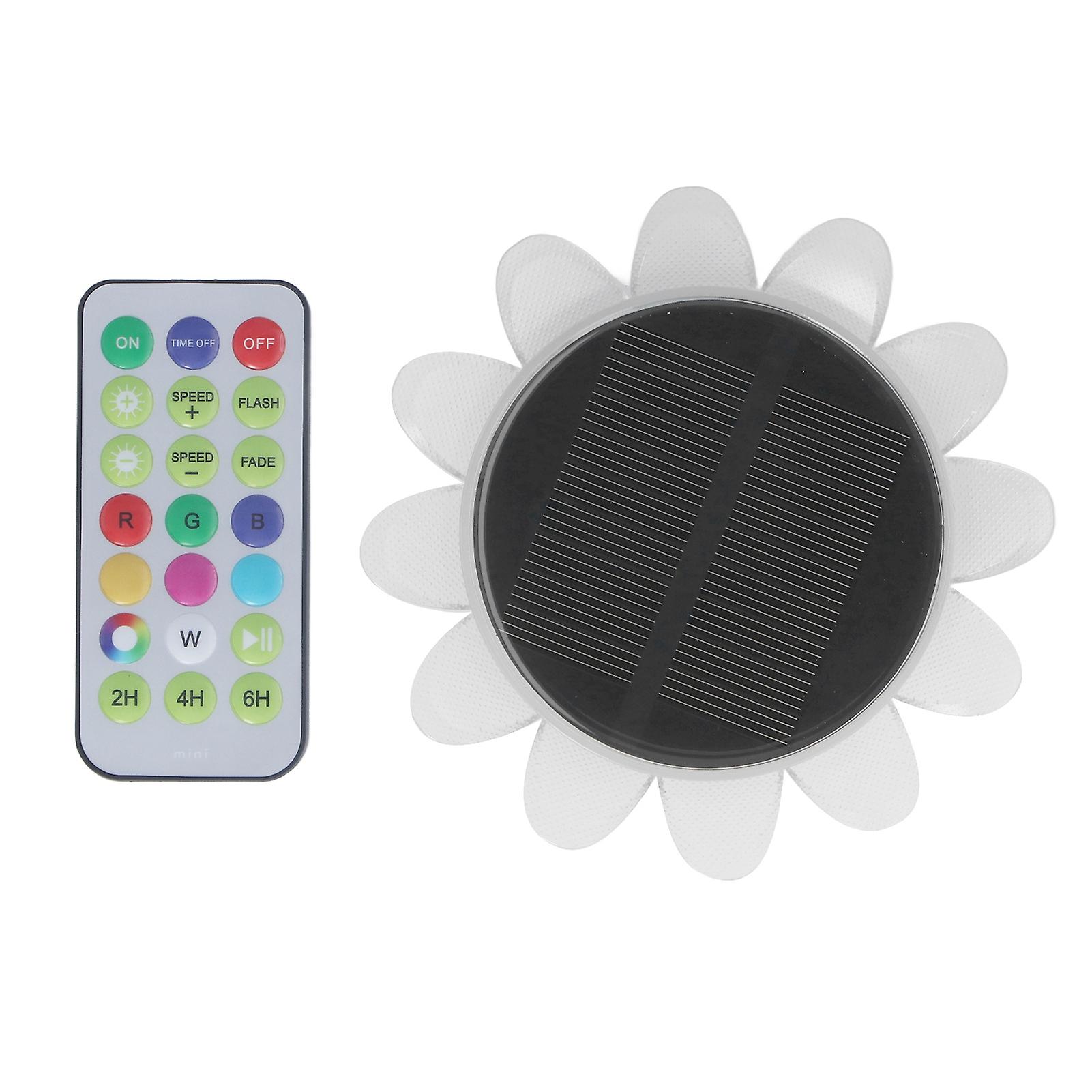 Solar Pool Floating Lights IP68 Waterproof Multi Mode Petal Shape Solar Pond Pool Floating Light Outdoor Decoration