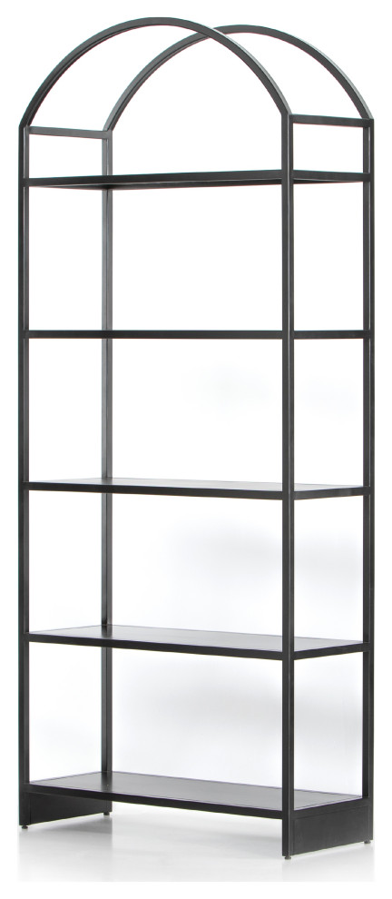 Loomis Bookcase  Black   Transitional   Bookcases   by Four Hands  Houzz