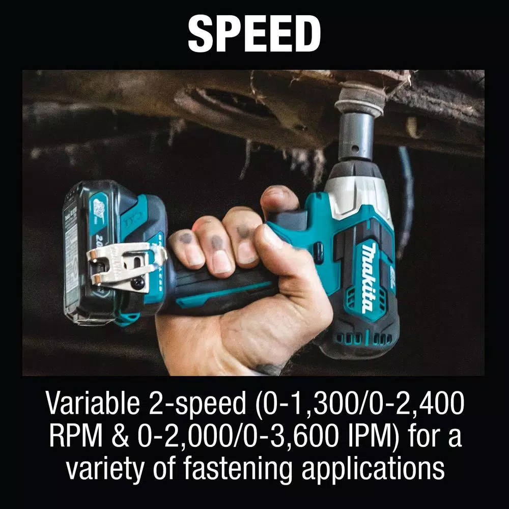 Makita 12-Volt MAX CXT Lithium-Ion Brushless Cordless 3/8 in. sq. Drive Impact Wrench Kit (2.0 Ah) and#8211; XDC Depot