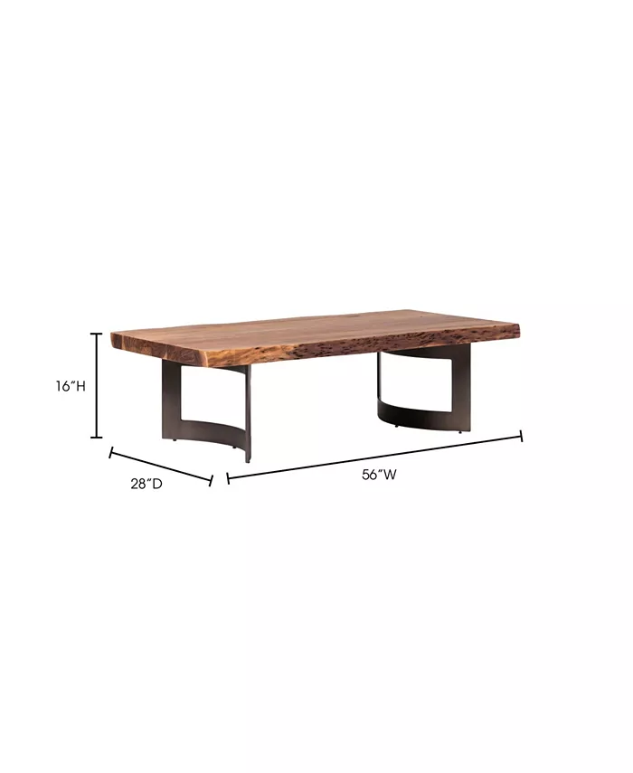 Moe's Home Collection Bent Coffee Table Smoked