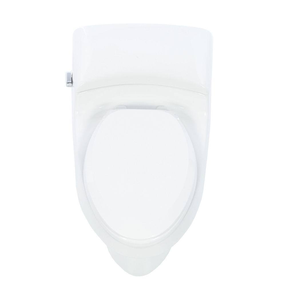 KOHLER San Raphael Comfort Height 1-Piece 1 GPF Single Flush Elongated Toilet in White Seat Included K-3597-0