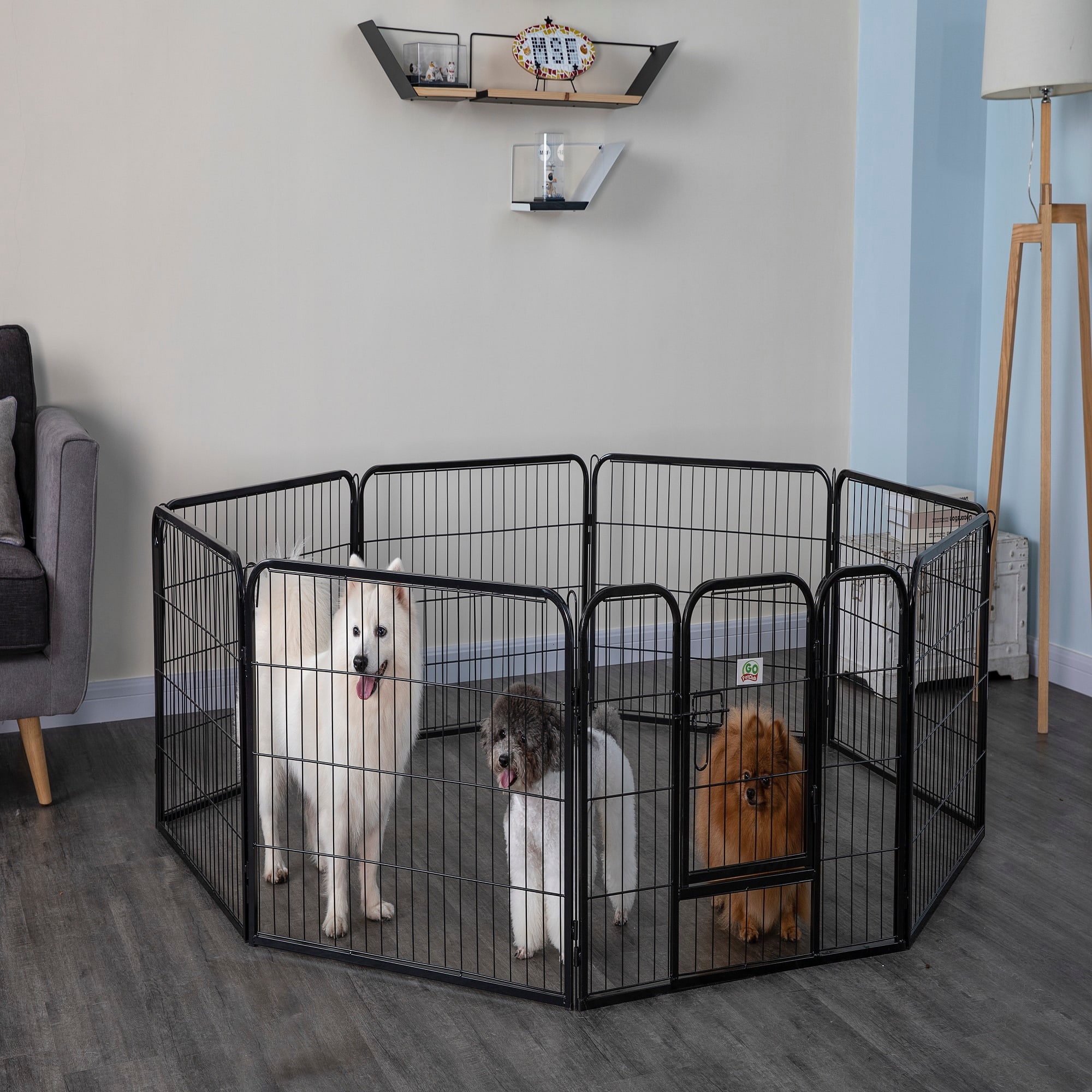 GO PET CLUB Heavy Duty Exercise Pen for Dogs， 32